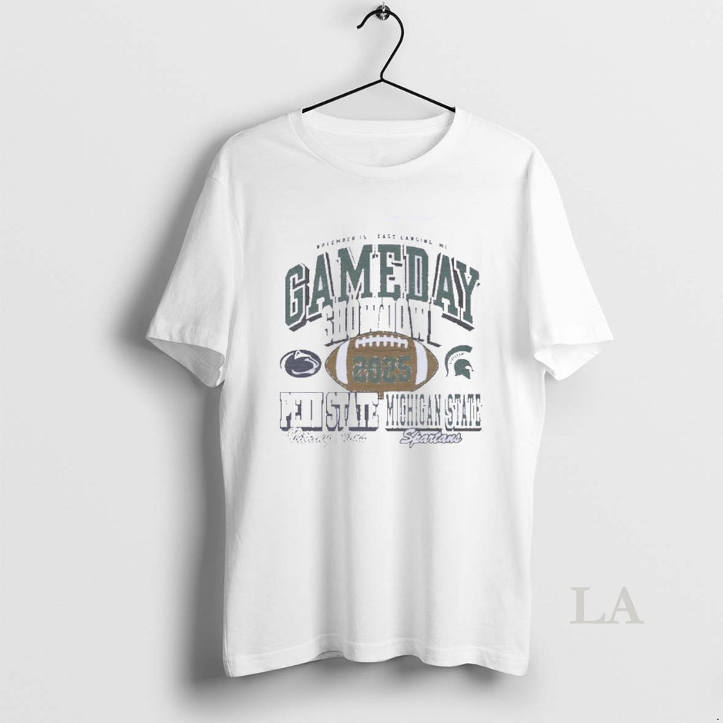 Original Michigan State Vs Nittany Lions Football Gameday Showdown 2025 November 15th T-Shirts, Hoodie, Sweatshirt