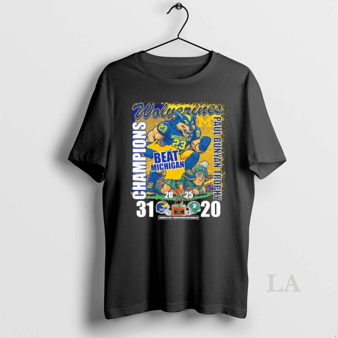 Original Michigan Wolverines Mascot Beat Michigan State 2025 Paul Bunyan Trophy Champions T-Shirts, Hoodie, Sweatshirt