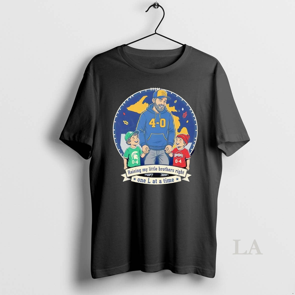 Original Michigan Wolverines Raising My Little Brothers Right One L At A Time T-Shirts, Hoodie, Sweatshirt | InkNestWear.com