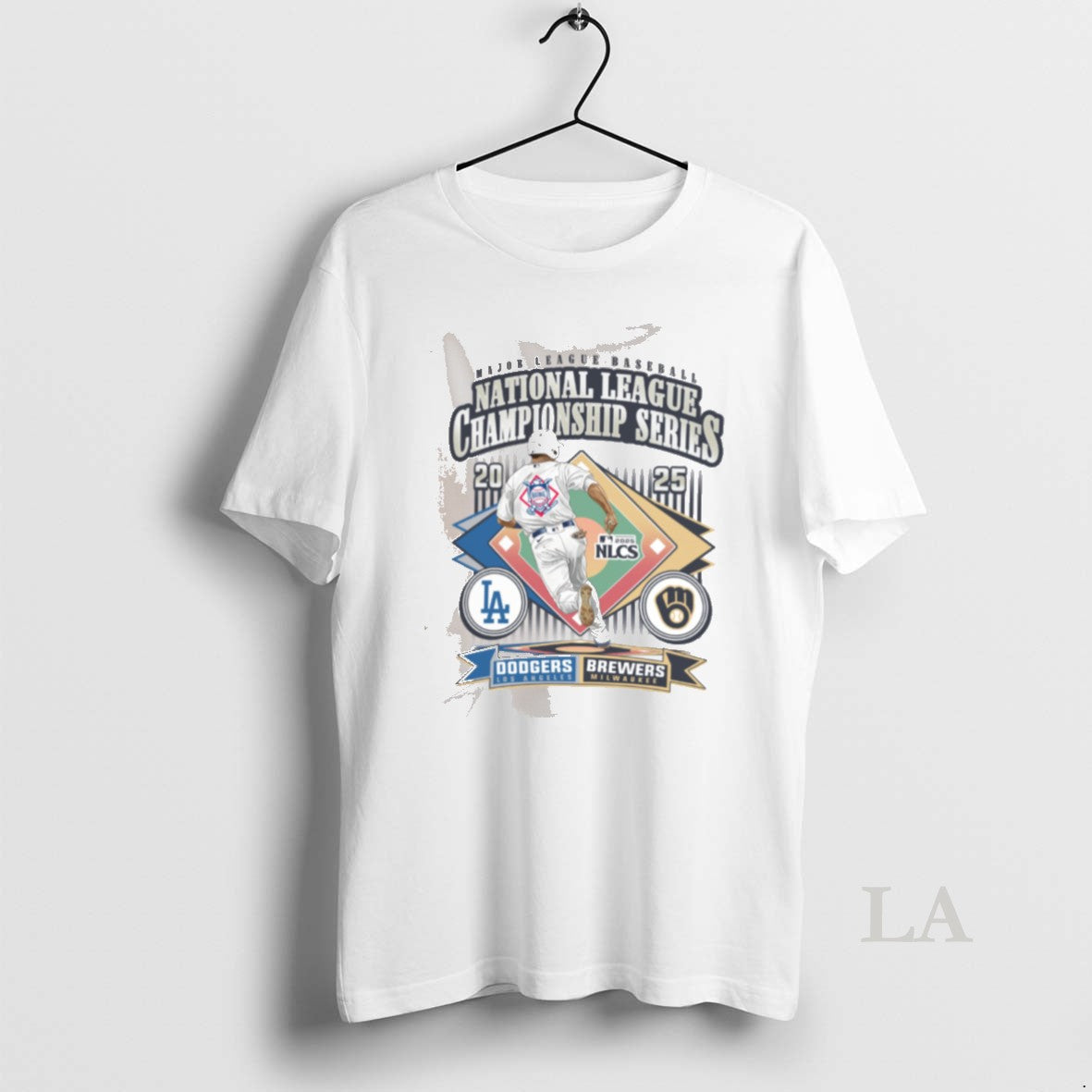 Original Milwaukee Brewers Vs La Dodgers 2025 Nlcs Match Up Dueling Franklin Tee0 T-Shirts, Hoodie, Sweatshirt