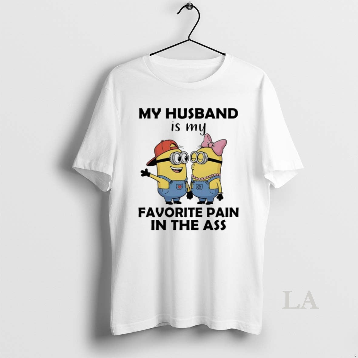Original Minions Couple My Husband Is My Favorite Pain In The Ass T-Shirts, Hoodie, Sweatshirt | InkNestWear.com