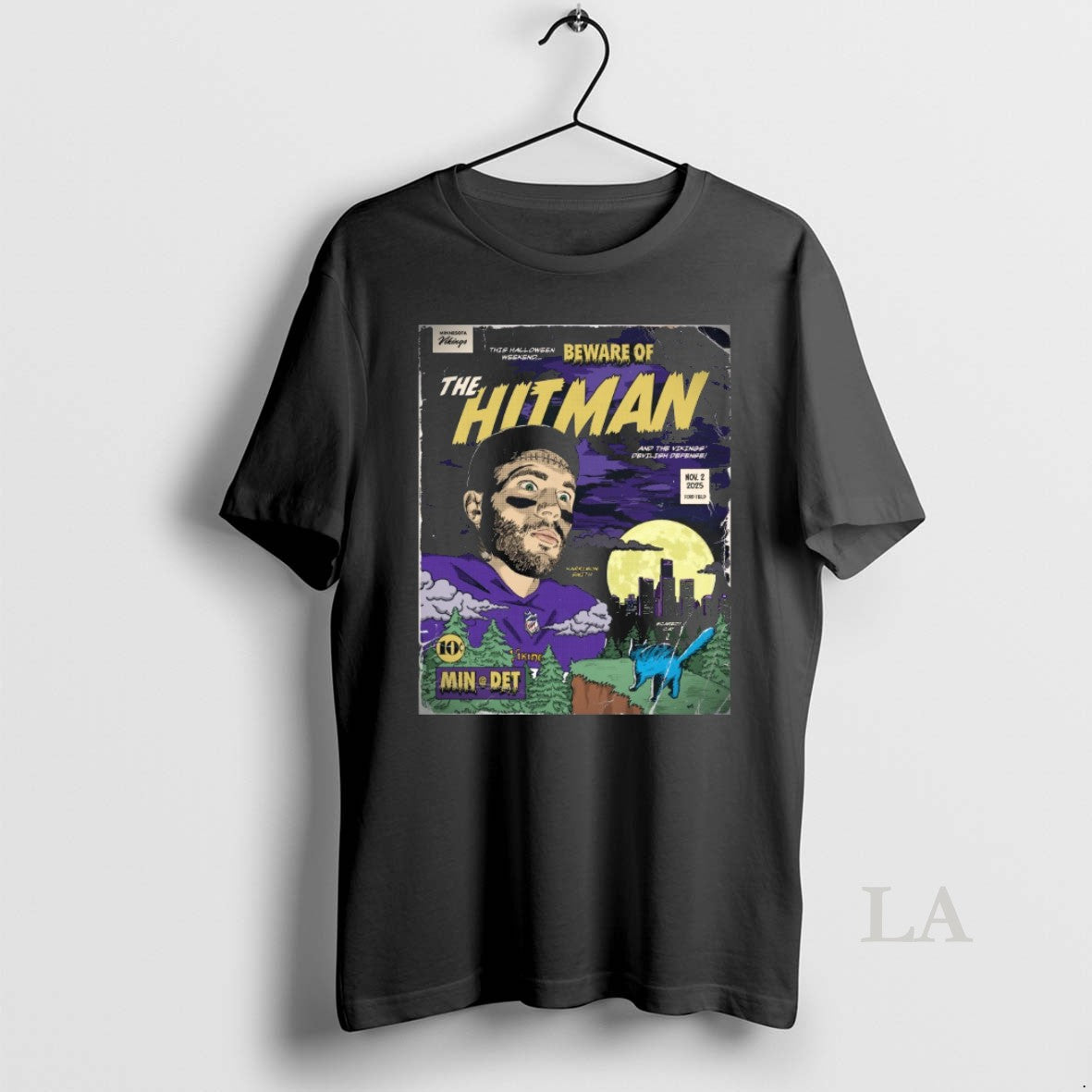 Original Minnesota Vikings Vs Detroit Lions Beware Hitman November 2 2025 T-Shirts, Hoodie, Sweatshirt