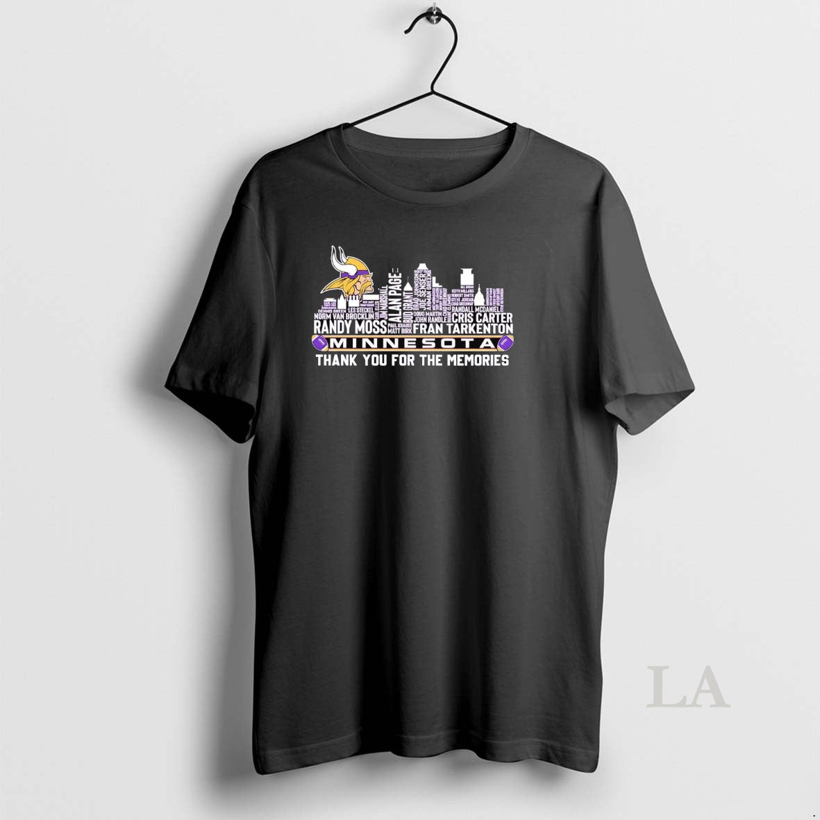 Original Minnesota Vikings Players Names Skyline Thank You For The Memories T-Shirts, Hoodie, Sweatshirt | InkNestWear.com