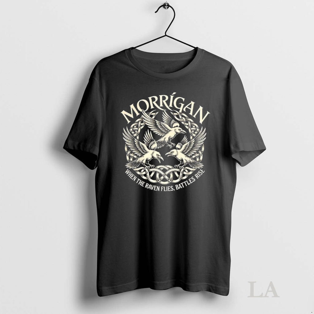 Original Morrigan Ravens Irish When The Ravens Flies Battles Ries Mythology T-Shirts, Hoodie, Sweatshirt | InkNestWear.com