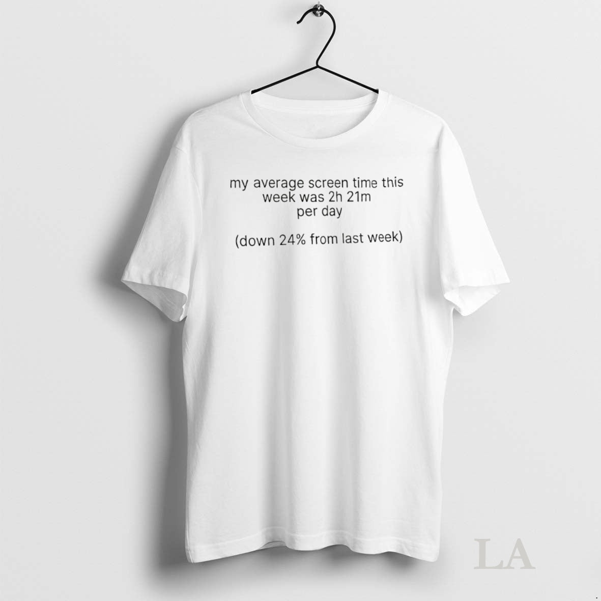 Original My Average Screen Time This Week Was 2h 21m Per Day T-Shirts, Hoodie, Sweatshirt | InkNestWear.com