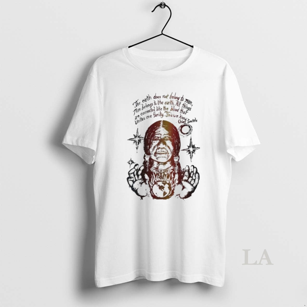 Original Native Americans The Earth Does Not Belong To Man Man Belongs To The Earth T-Shirts, Hoodie, Sweatshirt