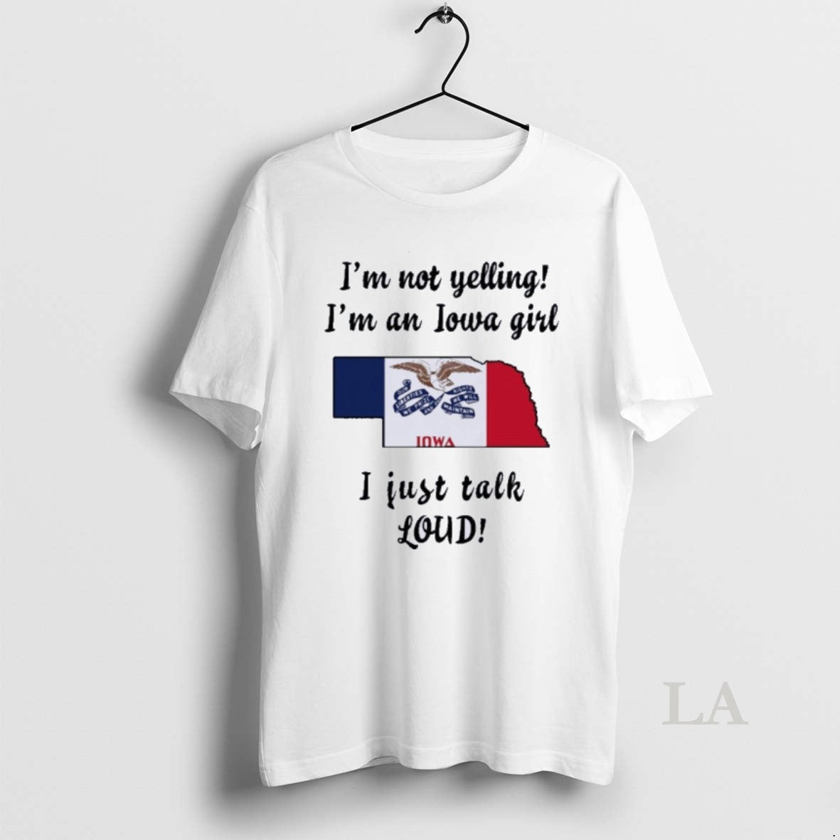 Original Nebraska Map Im Not Yelling Im An Iowa Girl I Just Talk Loud T-Shirts, Hoodie, Sweatshirt | InkNestWear.com