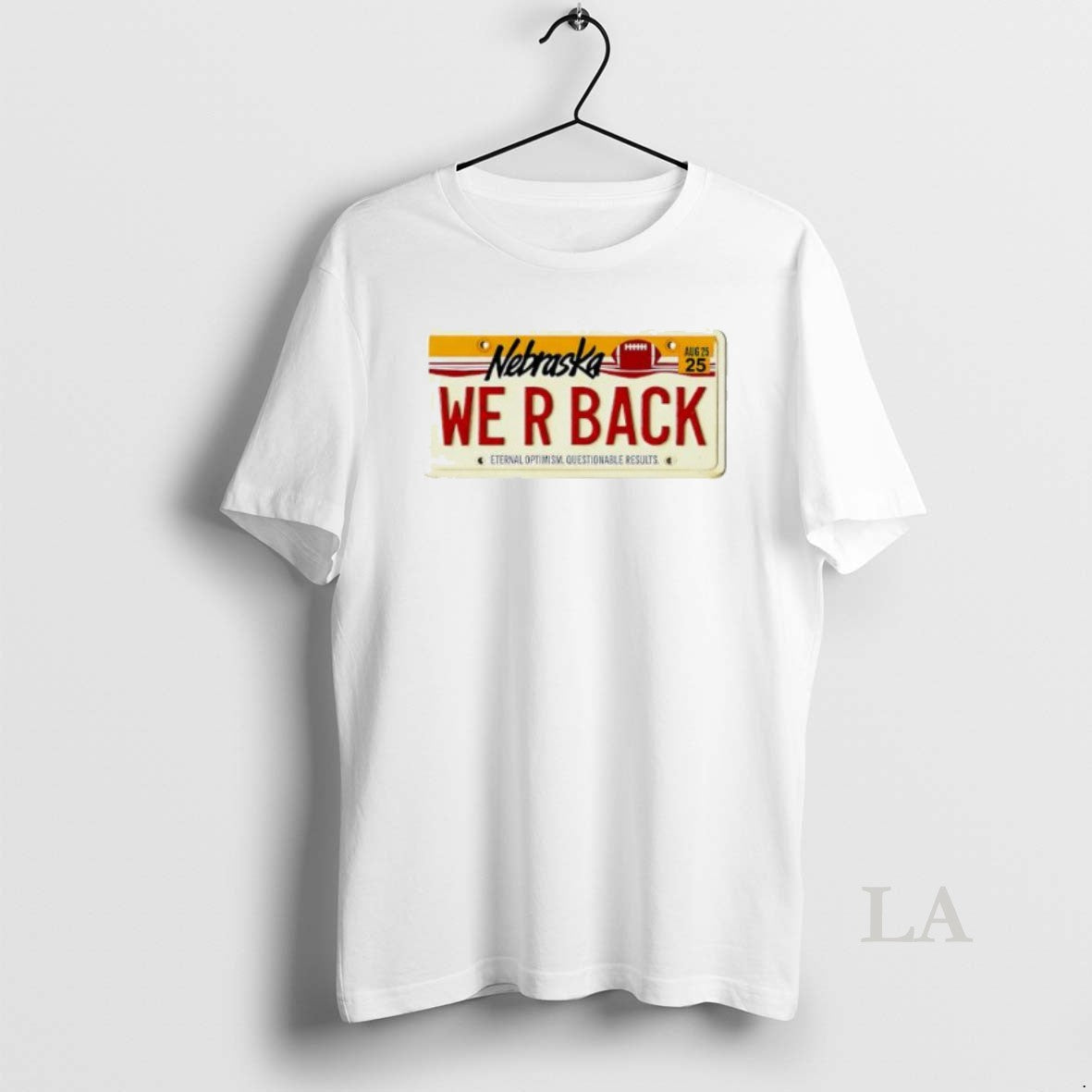 Original Nebraska We R Back Eternal Optimism Questionable Results T-Shirts, Hoodie, Sweatshirt | InkNestWear.com