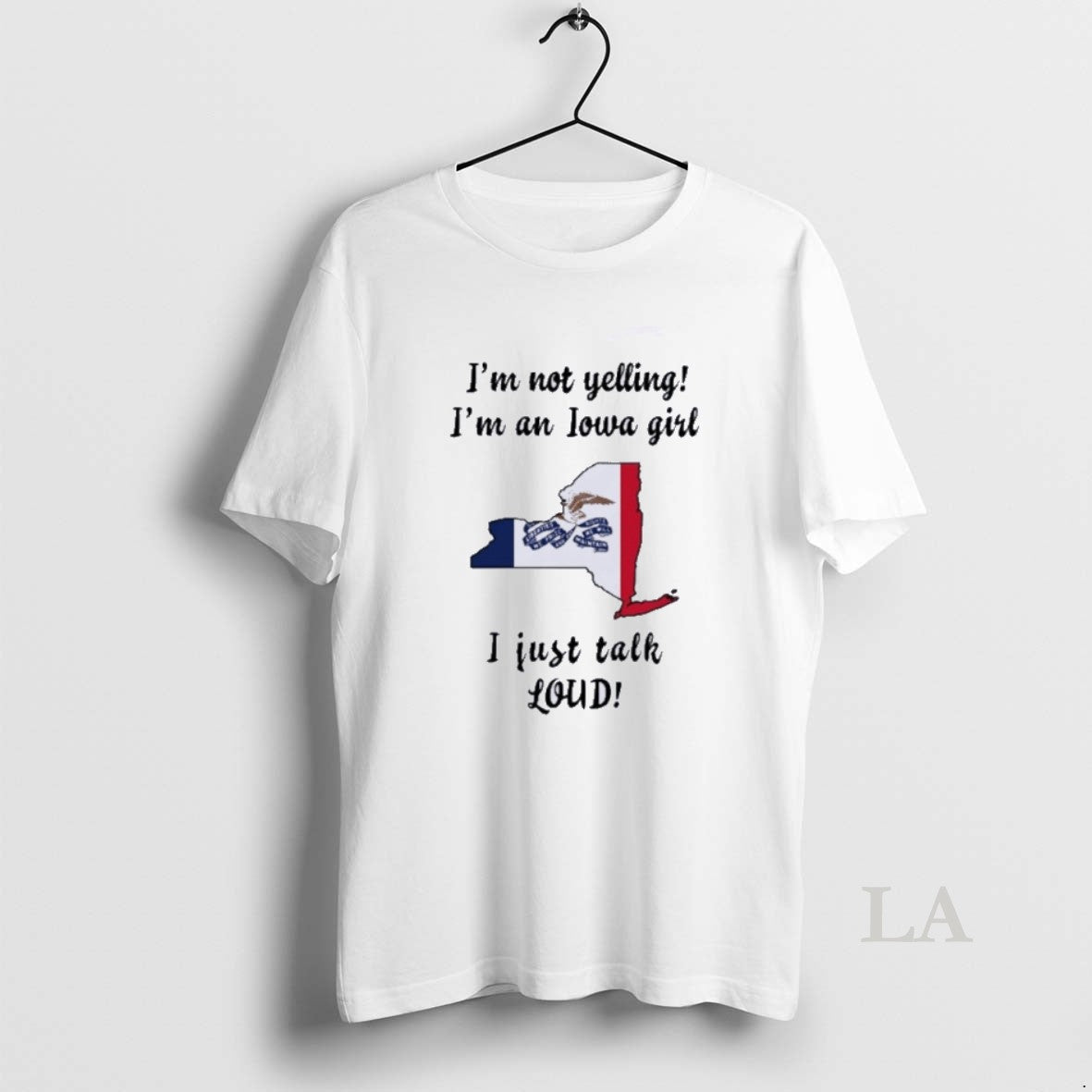 Original New York Map Im Not Yelling Im An Iowa Girl I Just Talk Loud T-Shirts, Hoodie, Sweatshirt | InkNestWear.com