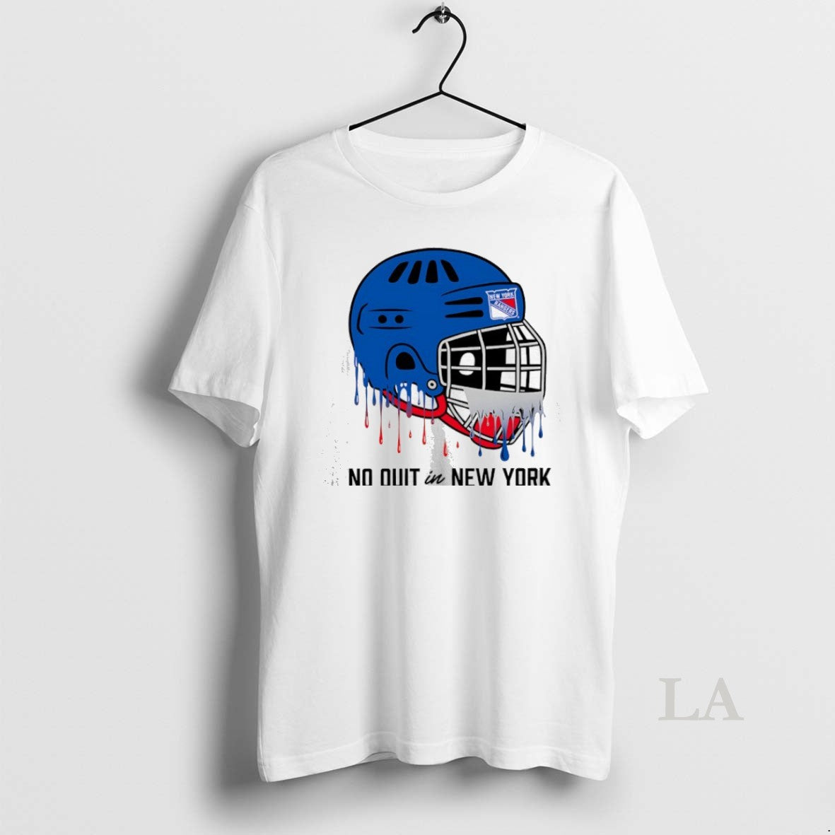 Original New York Rangers No Quit In New York Drippy Helmet T-Shirts, Hoodie, Sweatshirt | InkNestWear.com