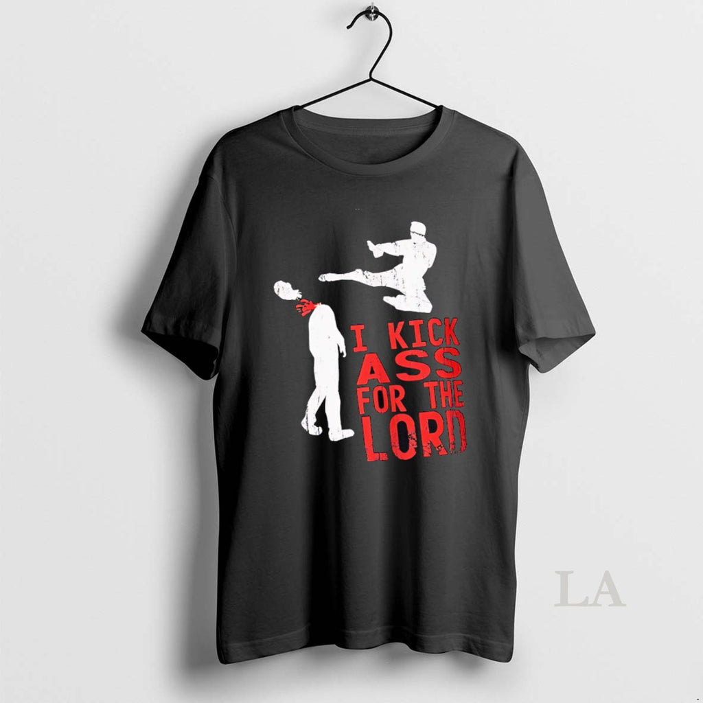 Original Nice I Kick Ass For The Lord Retro T-Shirts, Hoodie, Sweatshirt | InkNestWear.com