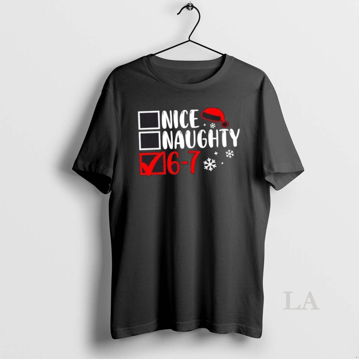 Original Nice Naughty 67 Funny Christmas Santa Hat T-Shirts, Hoodie, Sweatshirt | InkNestWear.com