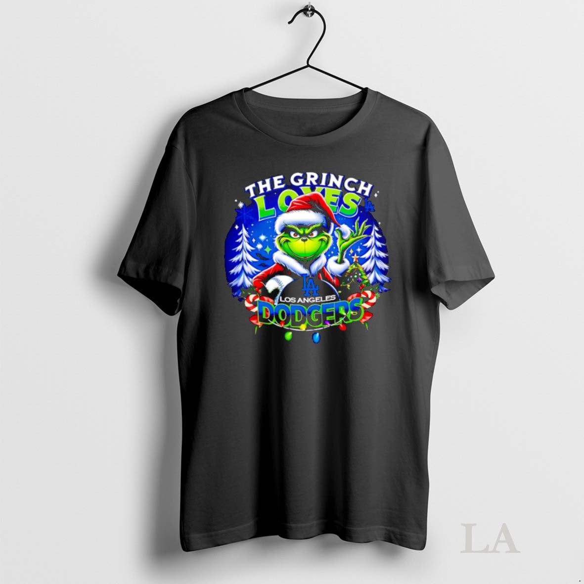 Original Nice The Grinch Loves Los Angeles Dodgers Christmas Oraments T-Shirts, Hoodie, Sweatshirt | InkNestWear.com