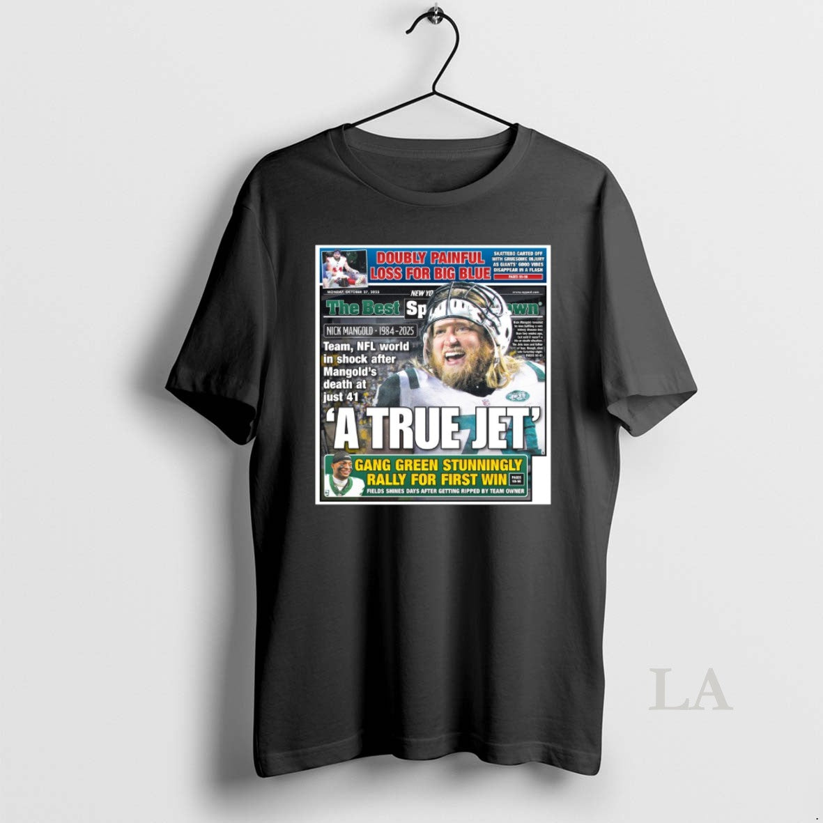 Original Nick Mangold Doubly Painful Loss For Big Blue A True Jet Gang Green Stunningly T-Shirts, Hoodie, Sweatshirt