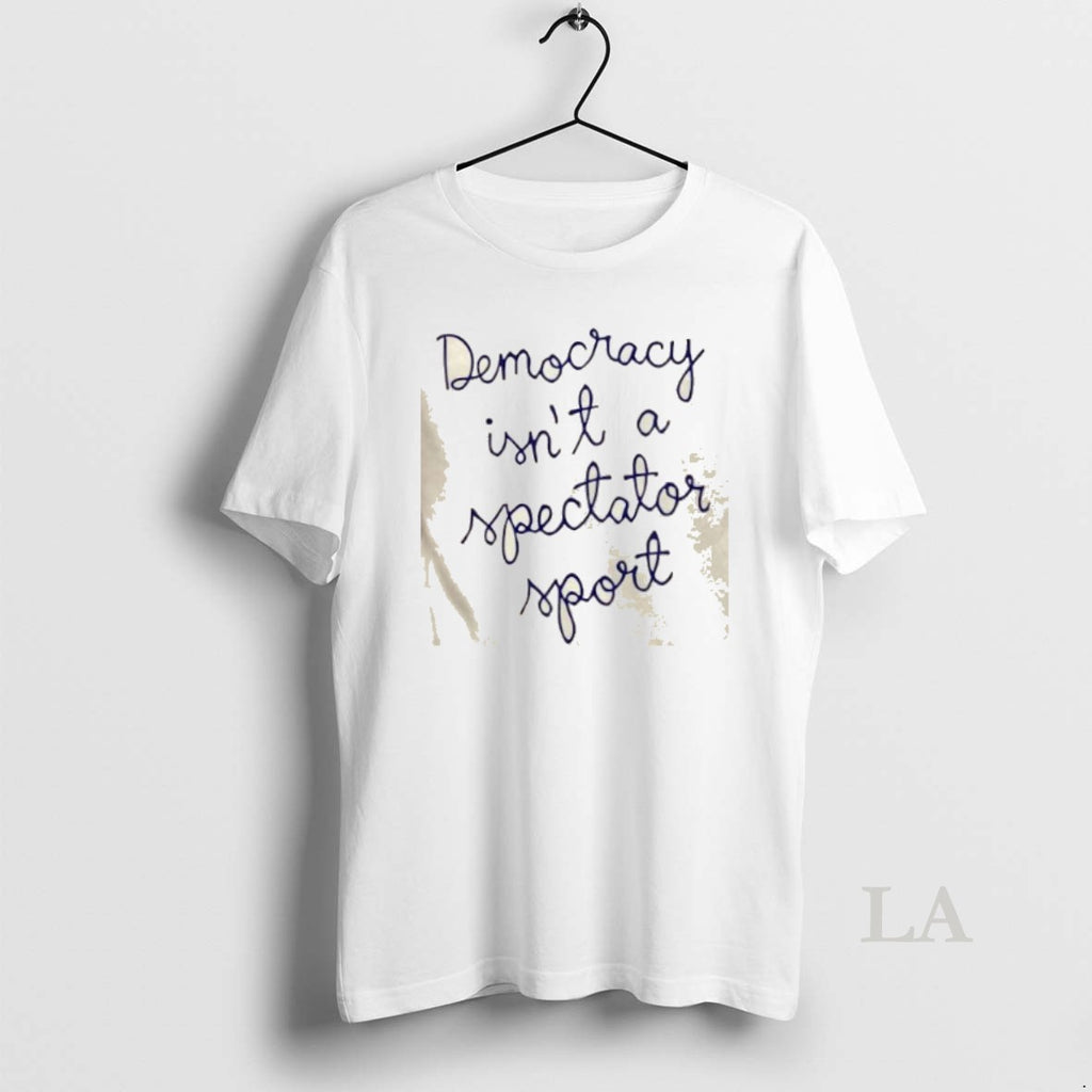 Original Nicole Wallace Wearing Democracy Is Not A Spectator Sport T-Shirts, Hoodie, Sweatshirt | InkNestWear.com