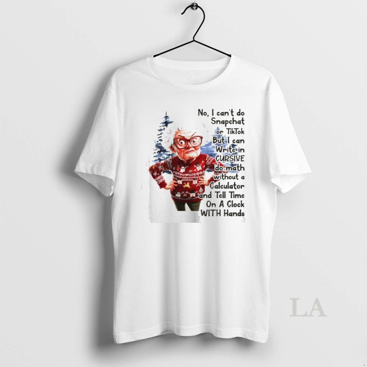 Original No I Cant Do Snapchat Or Tiktok But I Can Write In Cursive Christmas T-Shirts, Hoodie, Sweatshirt | InkNestWear.com