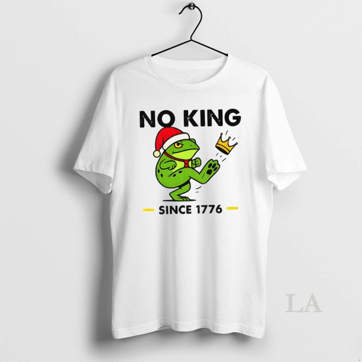 Original No King Since 1776 Funny Christmas Frog T-Shirts, Hoodie, Sweatshirt | InkNestWear.com