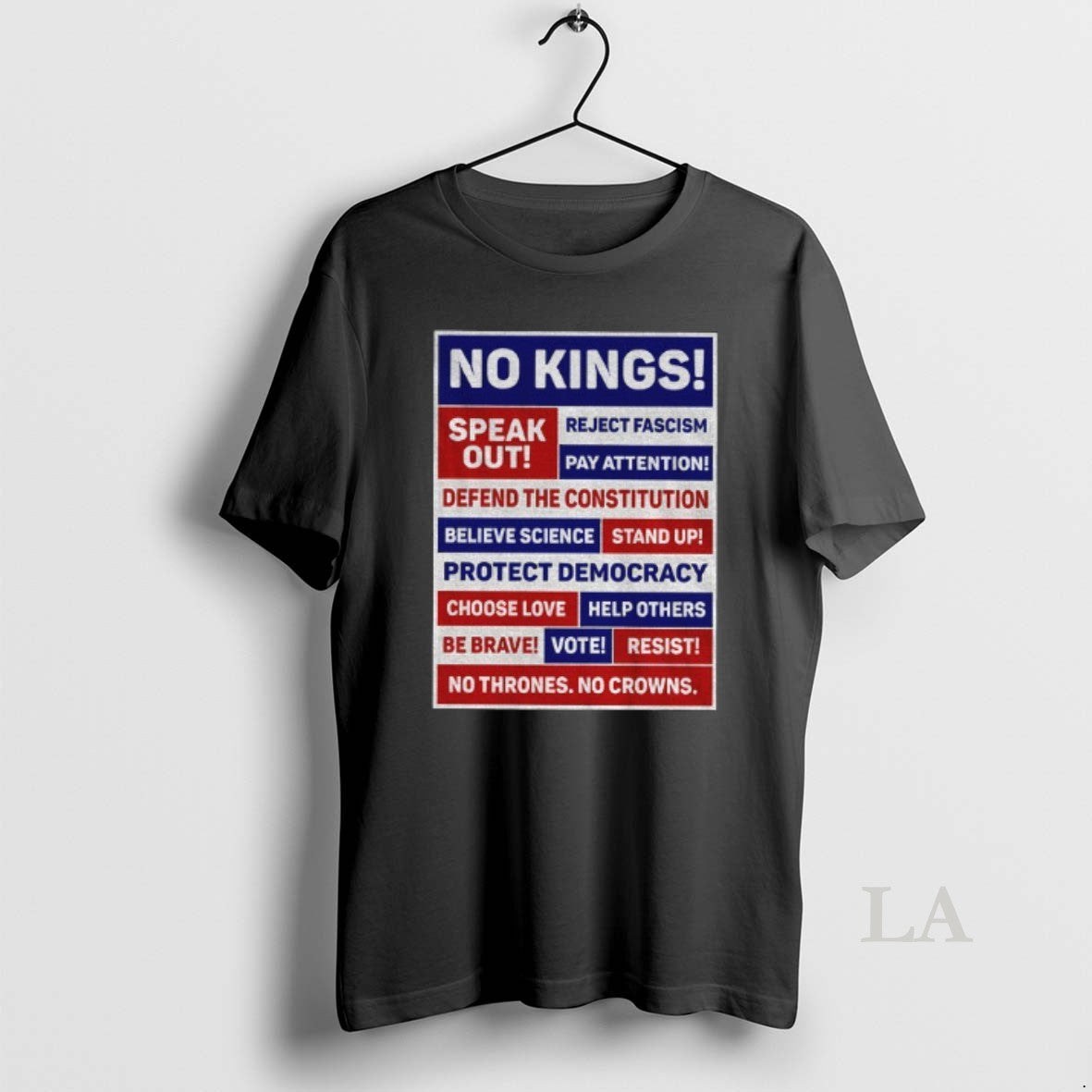 Original No Kings Speak Out Reject Fascism Pay Attention Defend The Constitution Believe Science T-Shirts, Hoodie, Sweatshirt