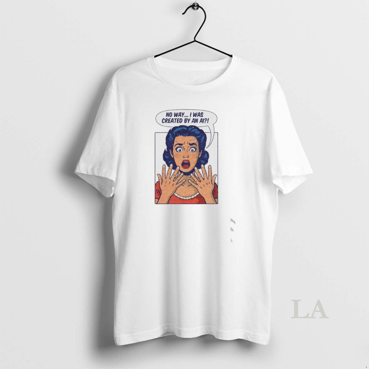 Original No Way I Was Created By An Ai Panic T-Shirts, Hoodie, Sweatshirt | InkNestWear.com
