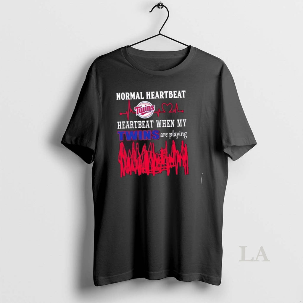 Original Normal Heartbeat Heartbeat When My Minnesota Twins Baseball Are Playing T-Shirts, Hoodie, Sweatshirt