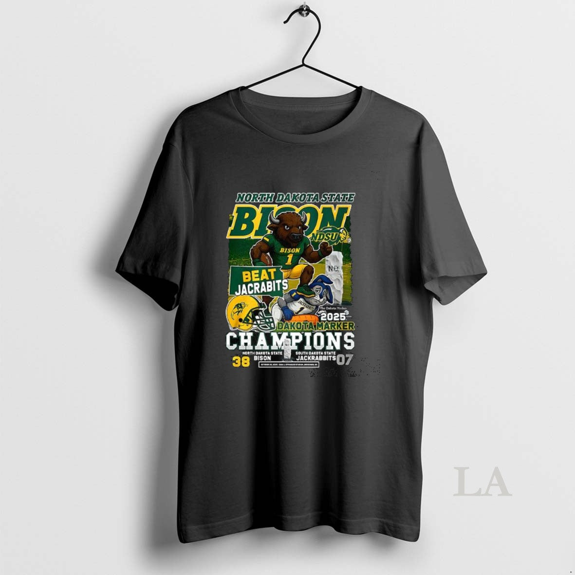 Original North Dakota State Bison Beat Jackrabbits Dakota Marker 2025 Champions T-Shirts, Hoodie, Sweatshirt