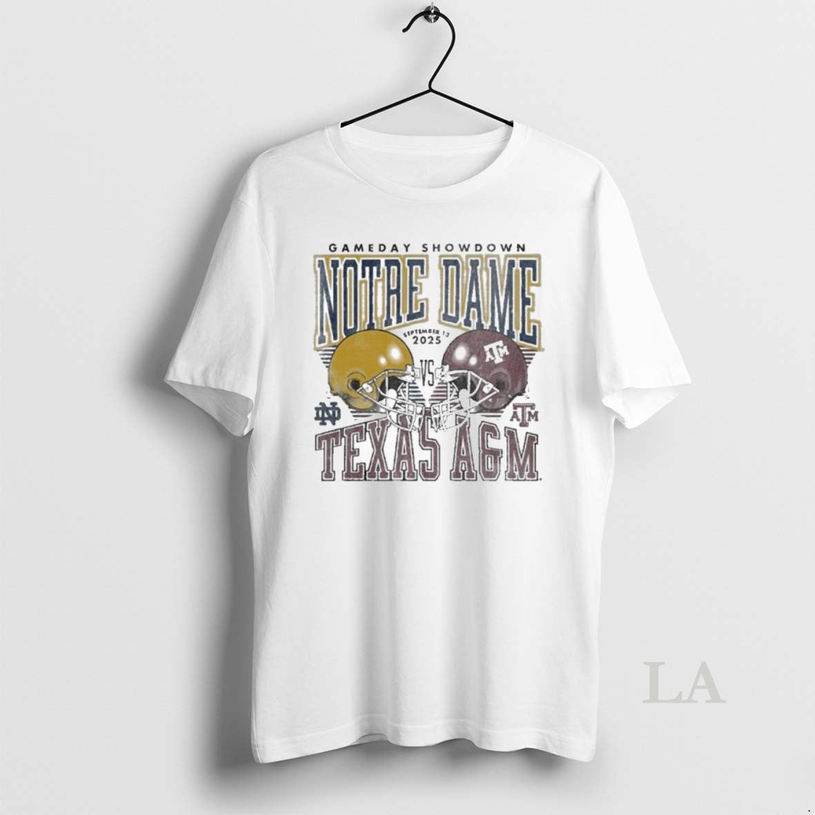 Original Notre Dame Fighting Irish Vs Texas Am Aggies 2025 Gameday Showdown Football T-Shirts, Hoodie, Sweatshirt