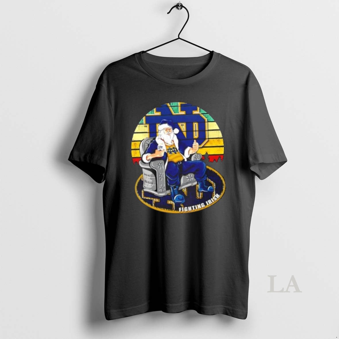 Original Notre Dame Fighting Irish X Santa Claus Christmas Vintage T-Shirts, Hoodie, Sweatshirt | InkNestWear.com