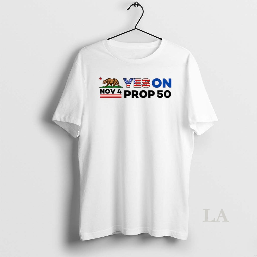 Original Nov 4 Yes On Prop 50 Bear With American Flag T-Shirts, Hoodie, Sweatshirt | InkNestWear.com
