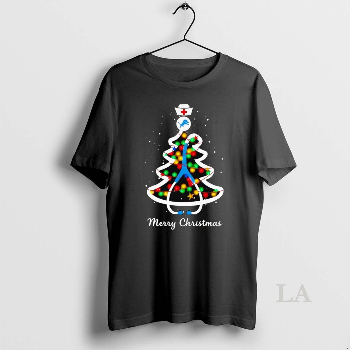 Original Nurse Detroit Lions Merry Christmas T-Shirts, Hoodie, Sweatshirt | InkNestWear.com