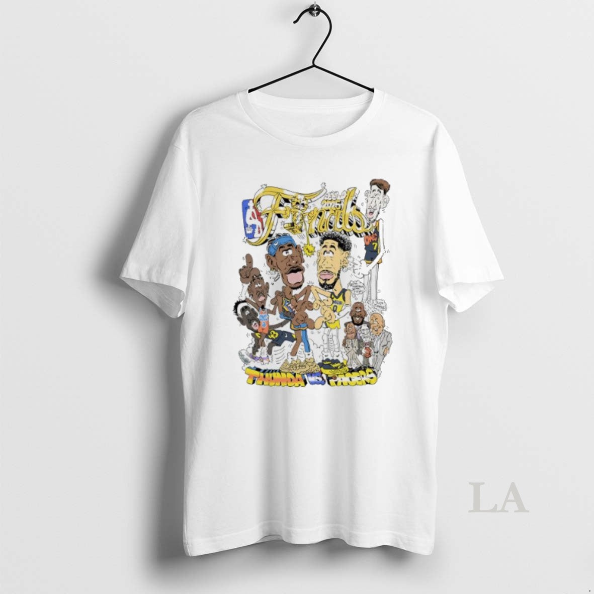 Original Okc Thunder Vs Indiana Pacers 2025 Nba Finals Caricature T-Shirts, Hoodie, Sweatshirt | InkNestWear.com