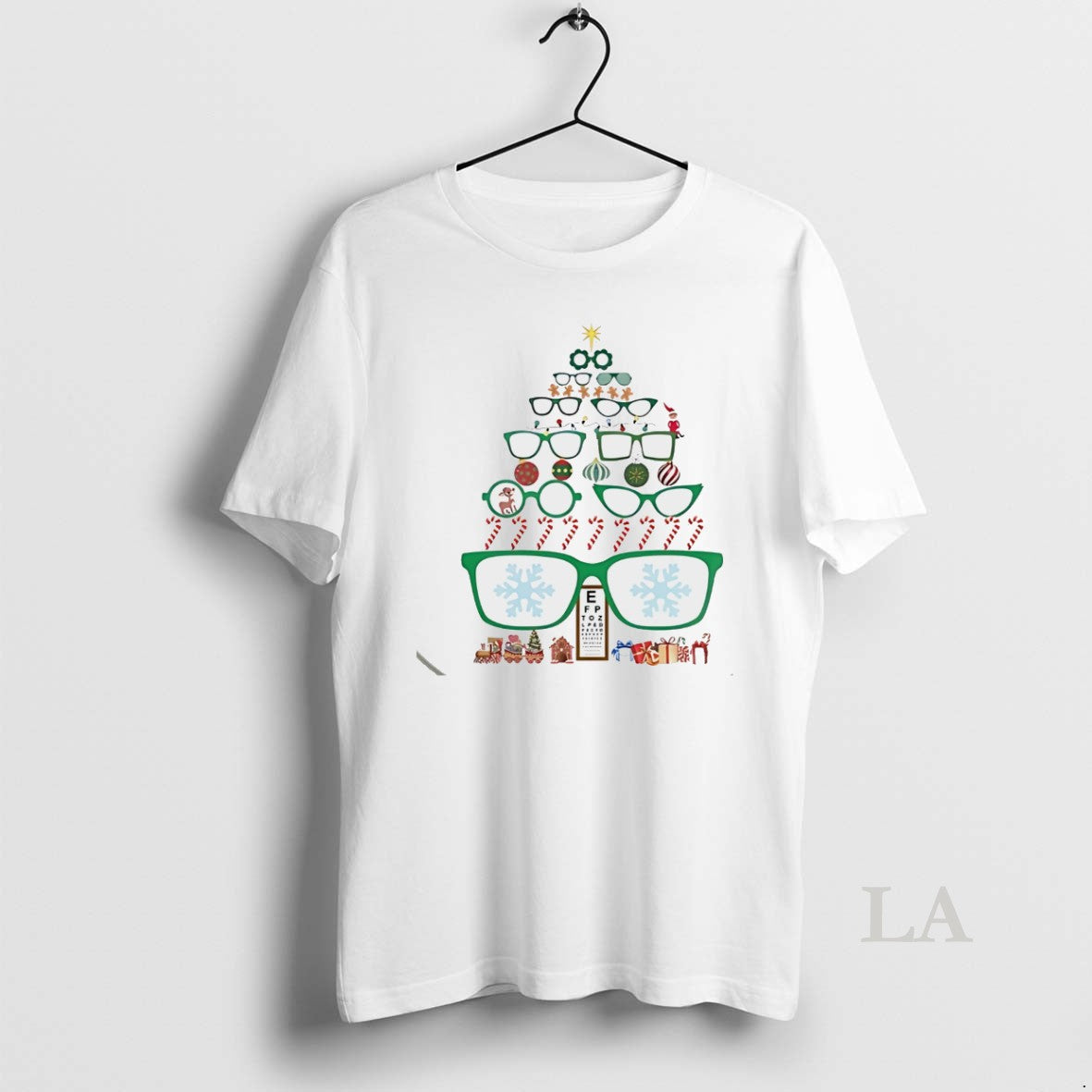 Original Optometrist Christmas Tree Of Eyeglasses White T-Shirts, Hoodie, Sweatshirt | InkNestWear.com