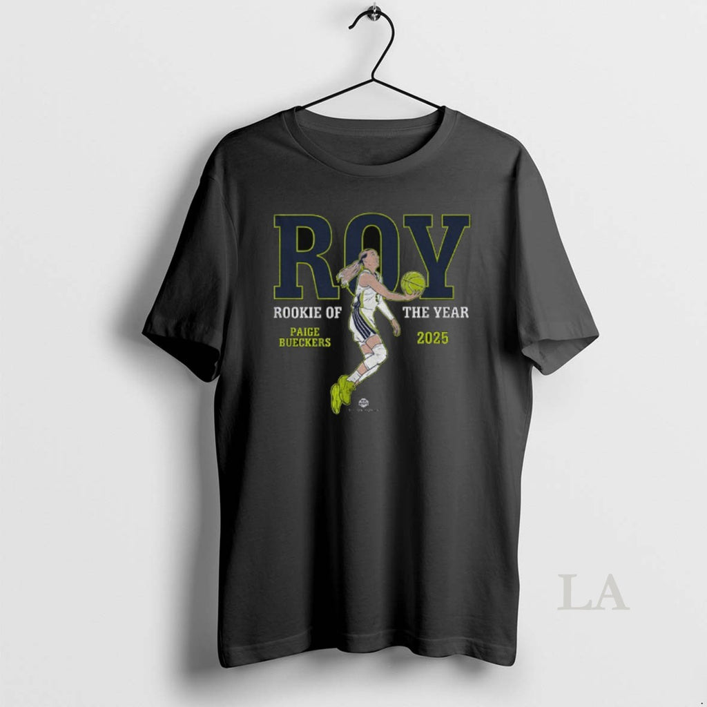 Original Paige Bueckers Dallas Wings Basketball Wnba Roy Rookie Of The Year 2025 T-Shirts, Hoodie, Sweatshirt