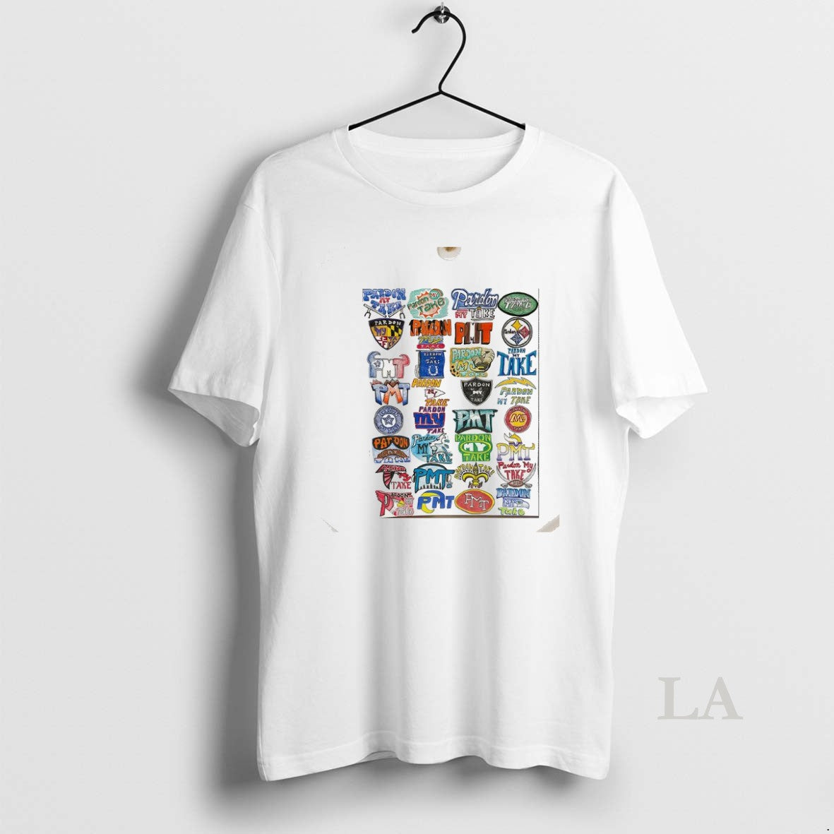 Original Pardon My Take Is Drawn In The Style Of Football Team Logos T-Shirts, Hoodie, Sweatshirt | InkNestWear.com