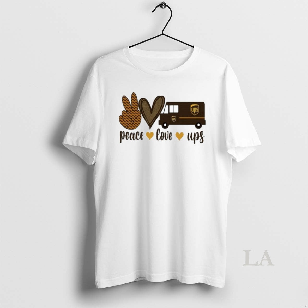 Original Peace Love Ups Hand Love Car T-Shirts, Hoodie, Sweatshirt | InkNestWear.com