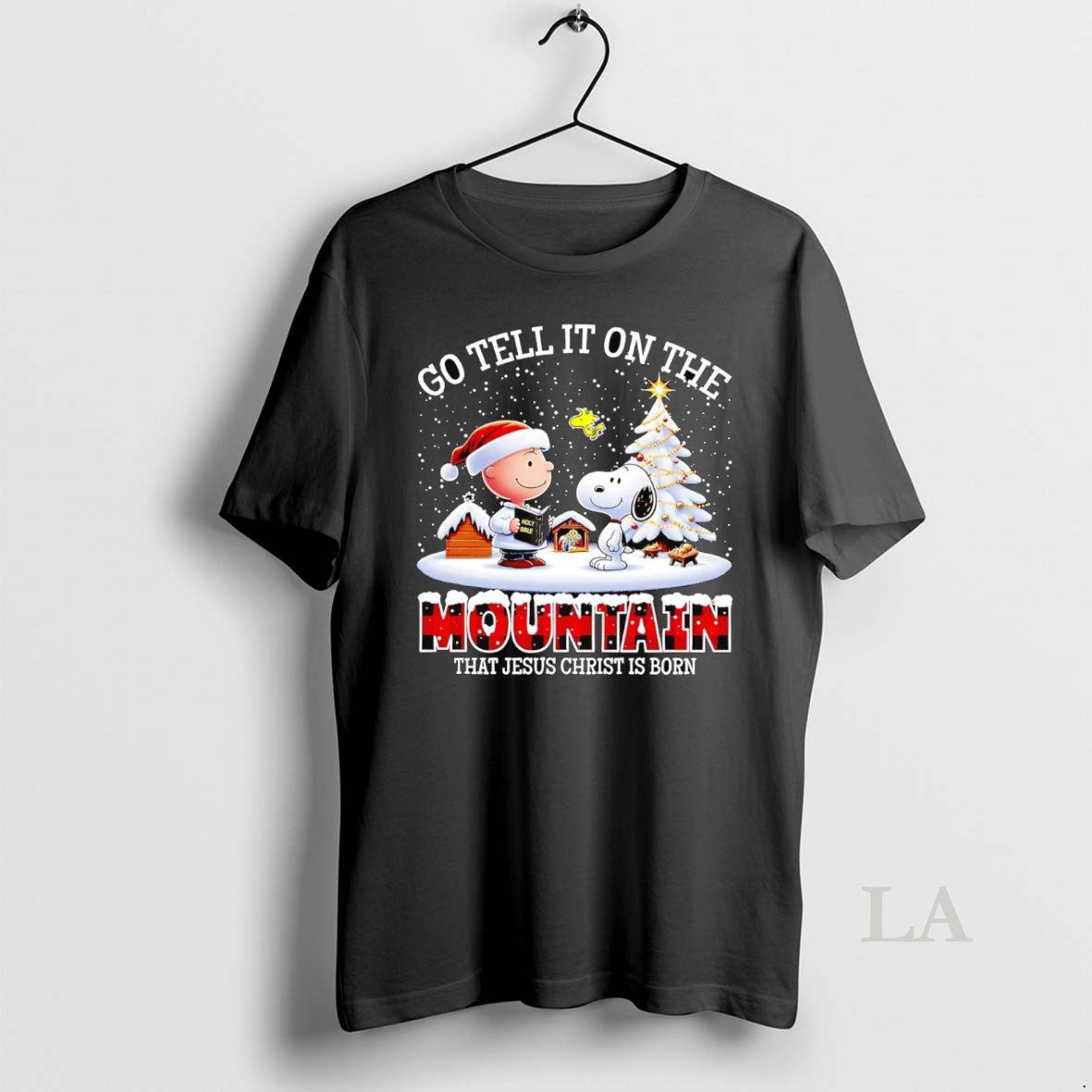 Original Peanuts Go Tell It On The Mountain That Jesus Christ Is Born Christmas T-Shirts, Hoodie, Sweatshirt