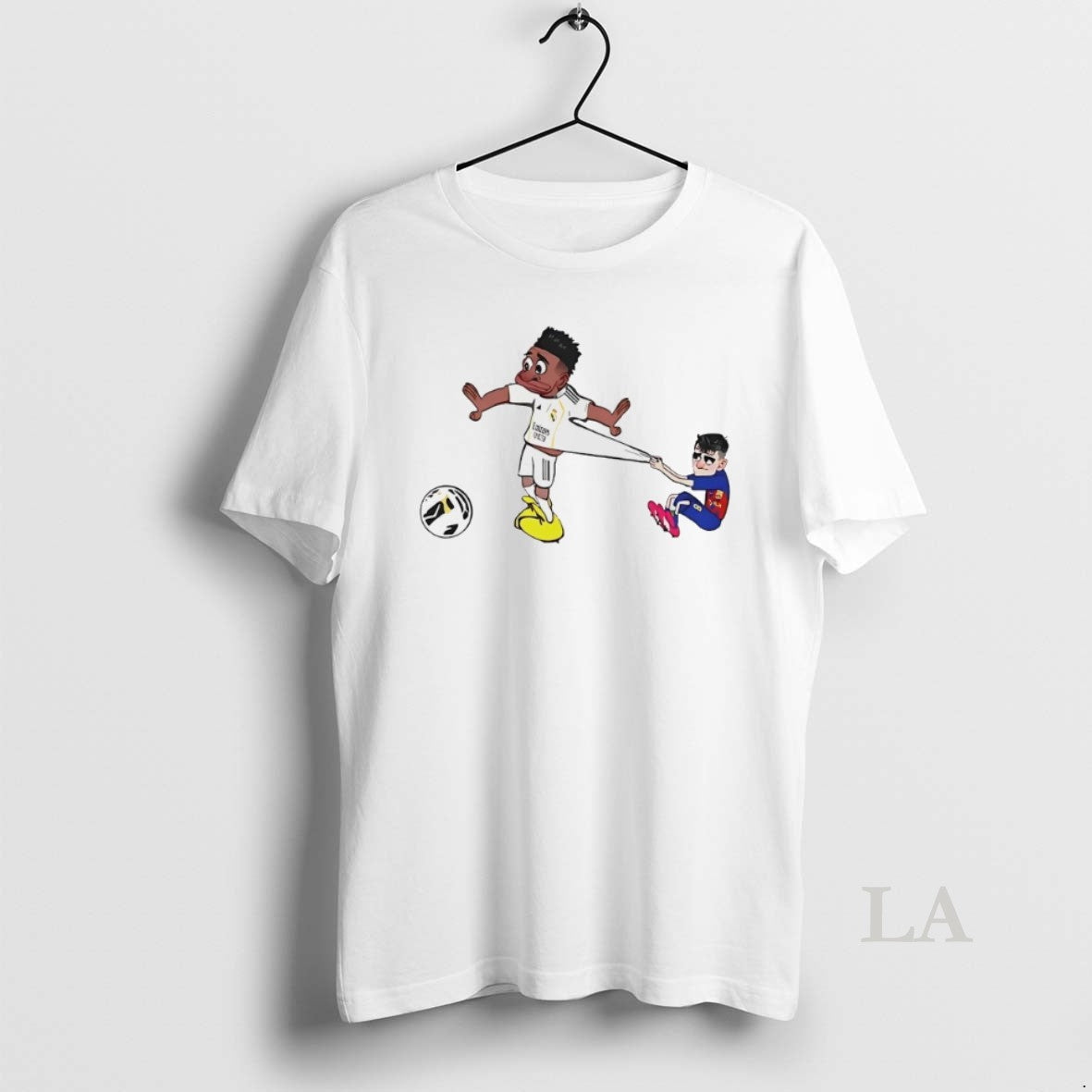 Original Pedri Pulling Vinicius Cartoon T-Shirts, Hoodie, Sweatshirt | InkNestWear.com