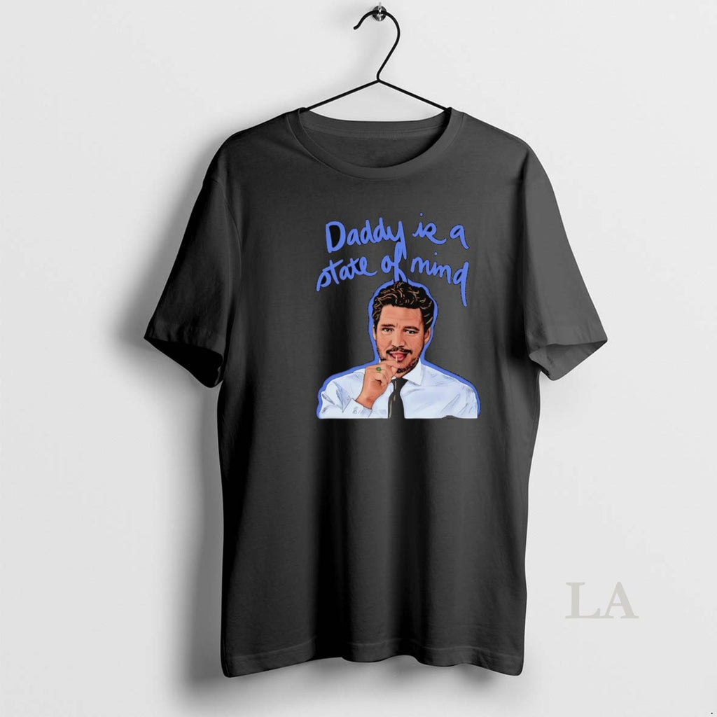 Original Pedro Pascal Daddy Is A State Of Mind Graphic T-Shirts, Hoodie, Sweatshirt | InkNestWear.com