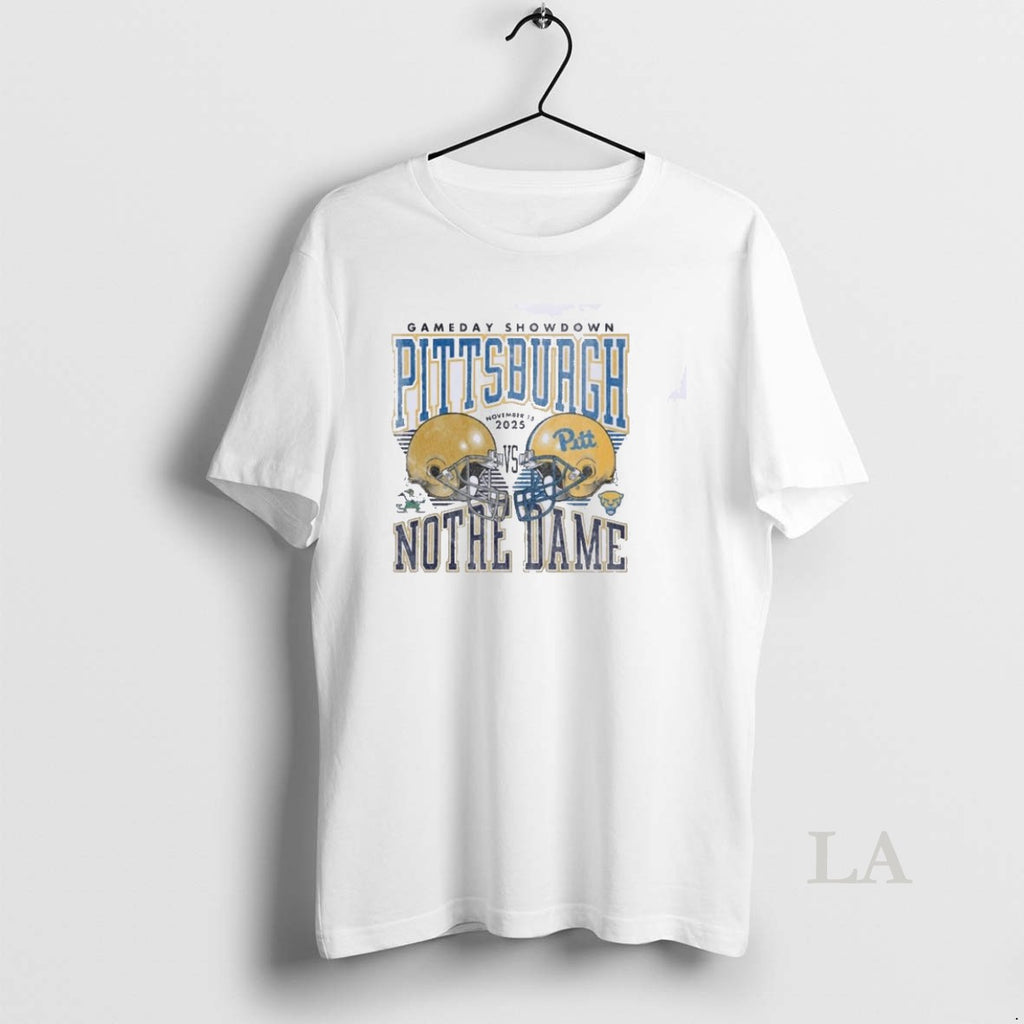 Original Pitt Panthers Vs Notre Dame Football Gameday Showdown 2025 November 15th T-Shirts, Hoodie, Sweatshirt