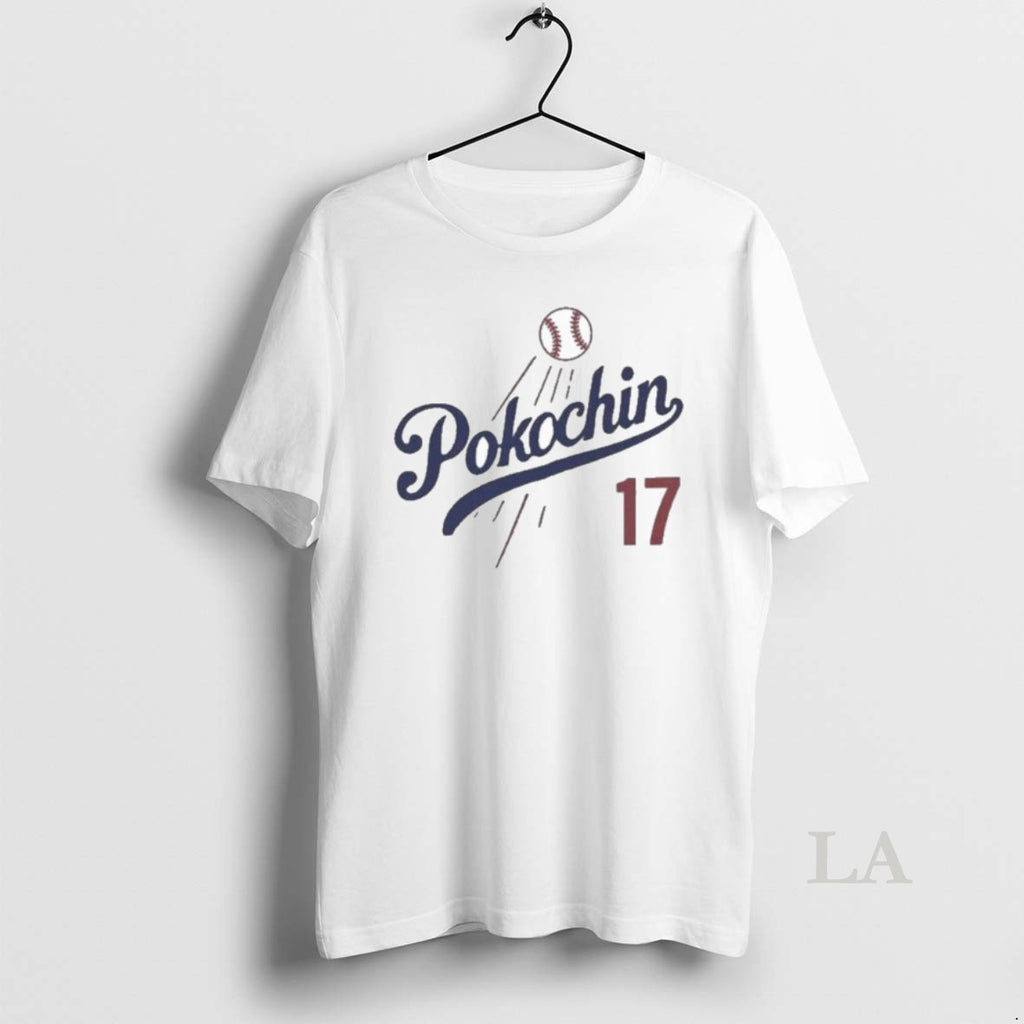 Original Pokochin 17 Los Angeles Dodgers Baseball T-Shirts, Hoodie, Sweatshirt | InkNestWear.com