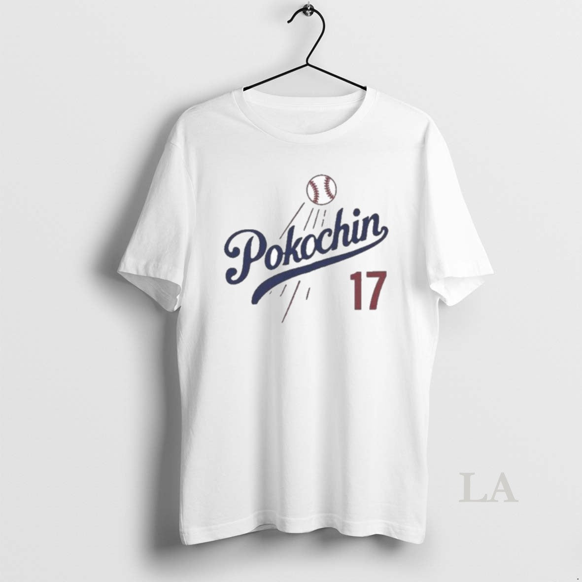 Original Pokochin 17 Los Angeles Dodgers Baseball T-Shirts, Hoodie, Sweatshirt | InkNestWear.com