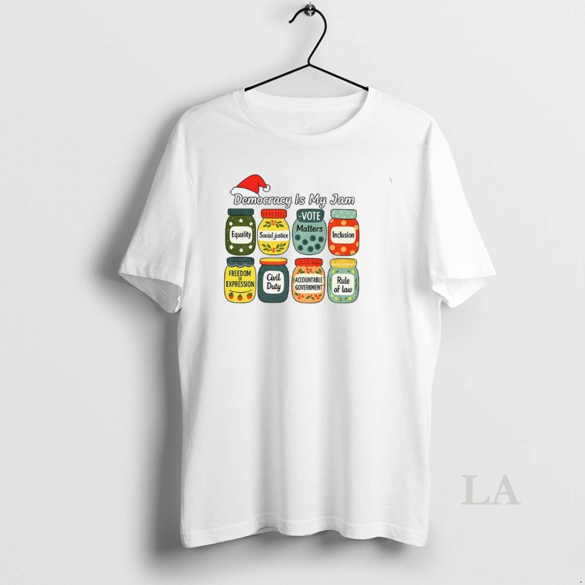 Original Political Christmas Democracy Is My Jam Pro Democracy T-Shirts, Hoodie, Sweatshirt | InkNestWear.com