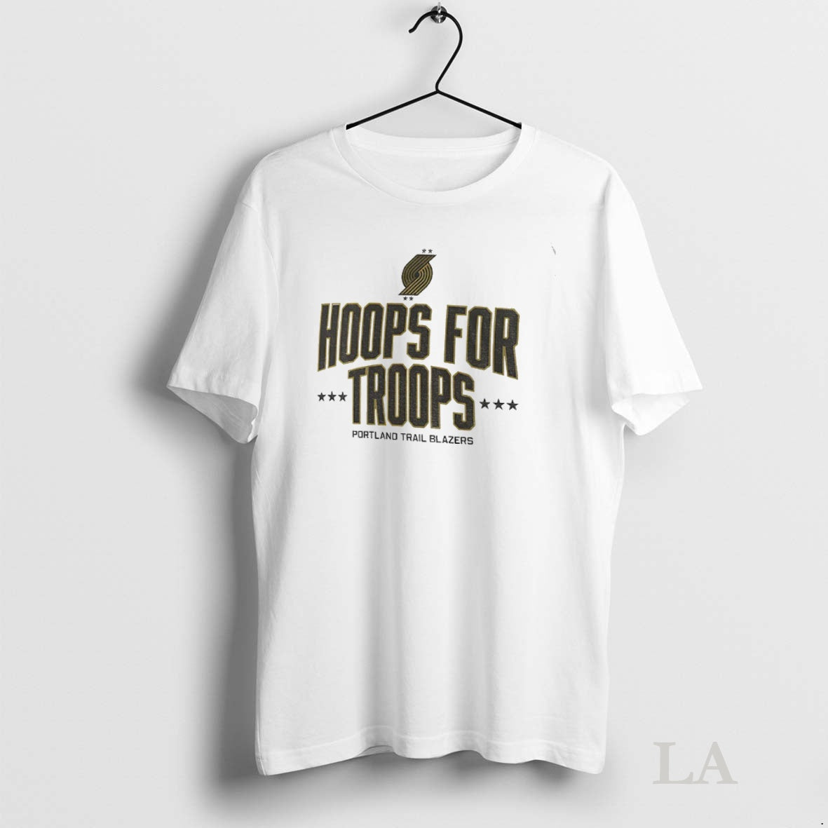 Original Portland Trail Blazers Basketball Nba Hoops For Troops Logo T-Shirts, Hoodie, Sweatshirt | InkNestWear.com