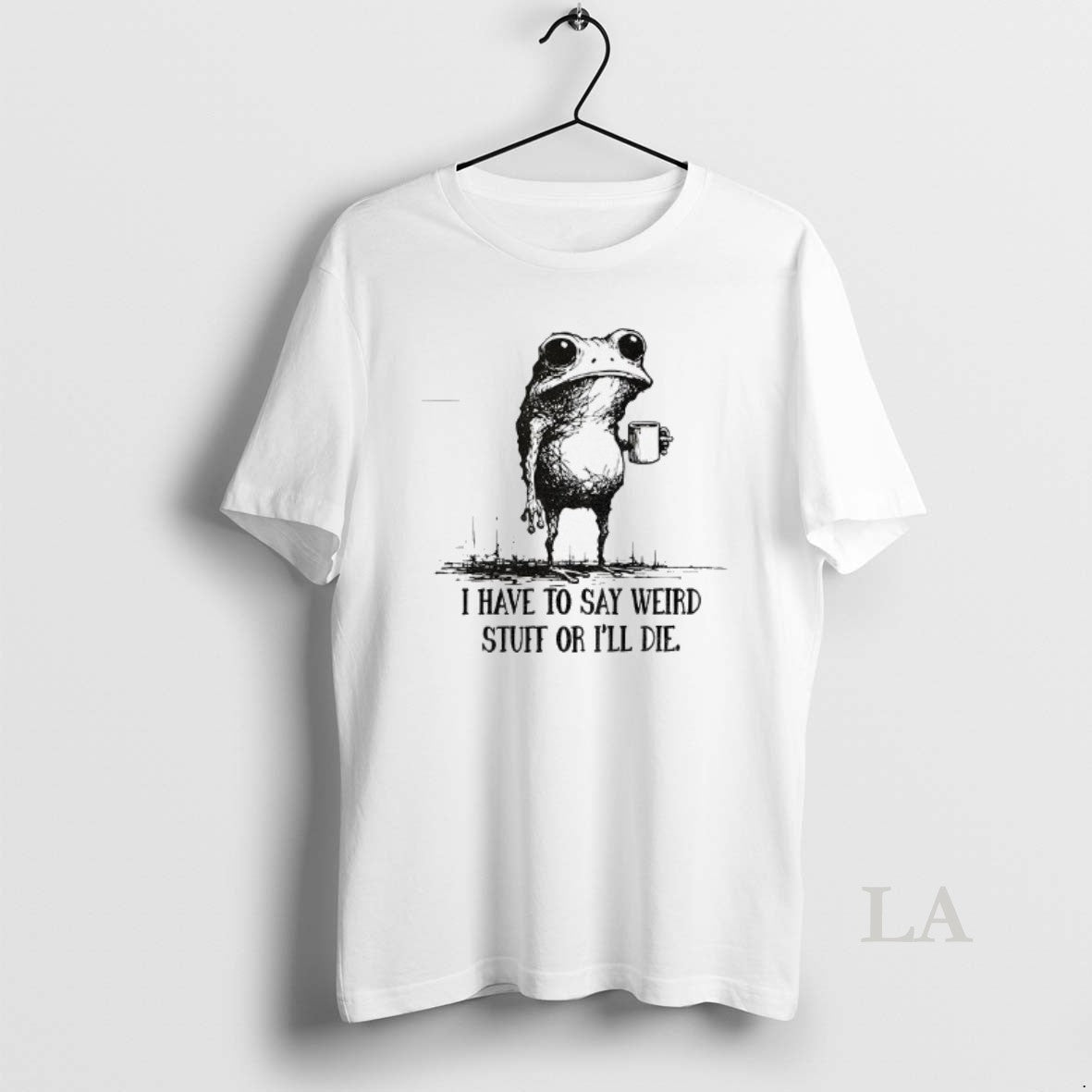 Original Portland Frog I Have To Say Weird Stuff Or I Will Die T-Shirts, Hoodie, Sweatshirt | InkNestWear.com