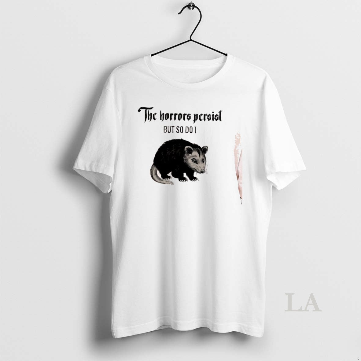 Original Possum The Horrors Persist But So Do I T-Shirts, Hoodie, Sweatshirt | InkNestWear.com