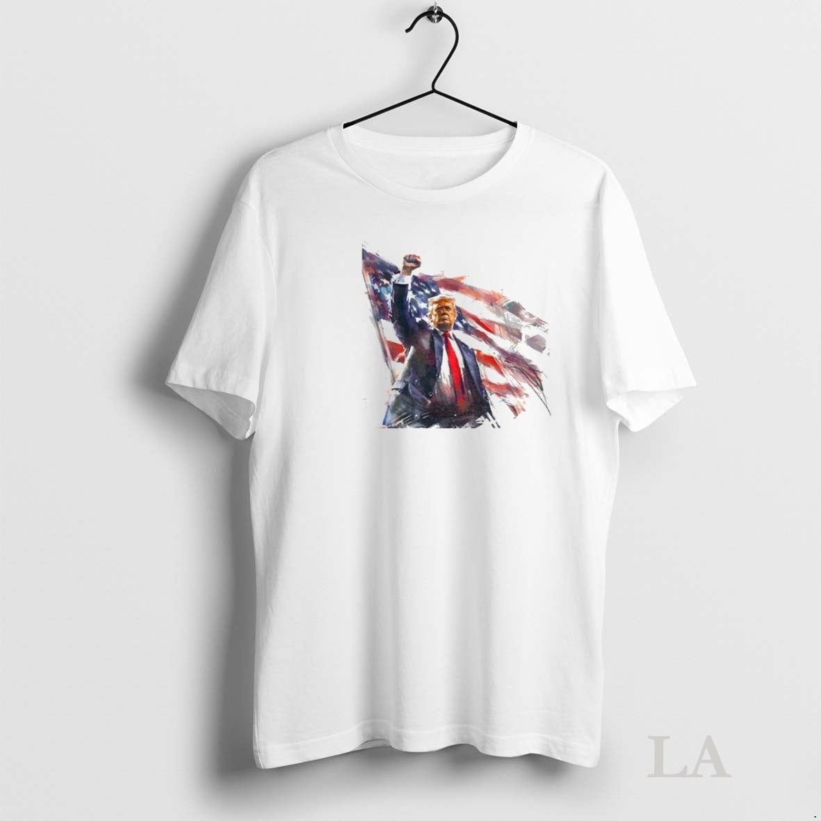 Original President Donald Trump Raising Fist With American Flag T-Shirts, Hoodie, Sweatshirt | InkNestWear.com