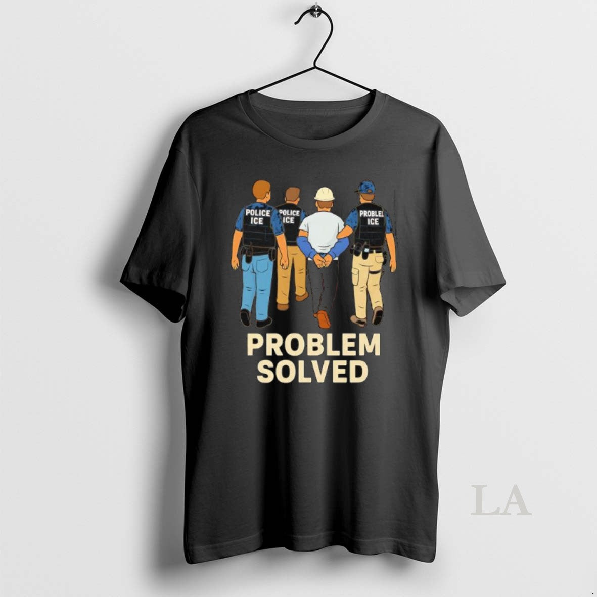 Original Problem Solved Police Ice Construction Graphic T-Shirts, Hoodie, Sweatshirt | InkNestWear.com