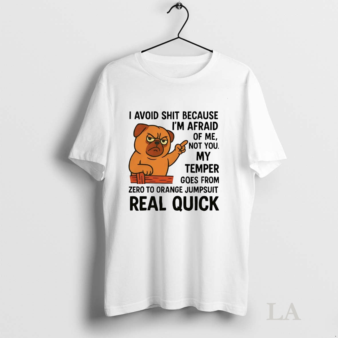 Original Pug I Avoid Shit Because Im Afraid Of Me T-Shirts, Hoodie, Sweatshirt | InkNestWear.com