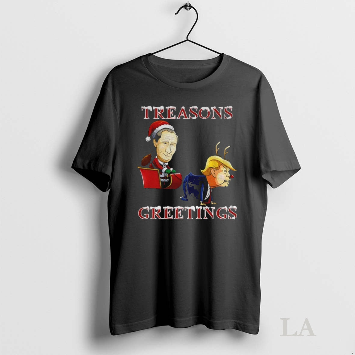 Original Putin Vs Donald Trump Treasons Greetings Merry Meme T-Shirts, Hoodie, Sweatshirt