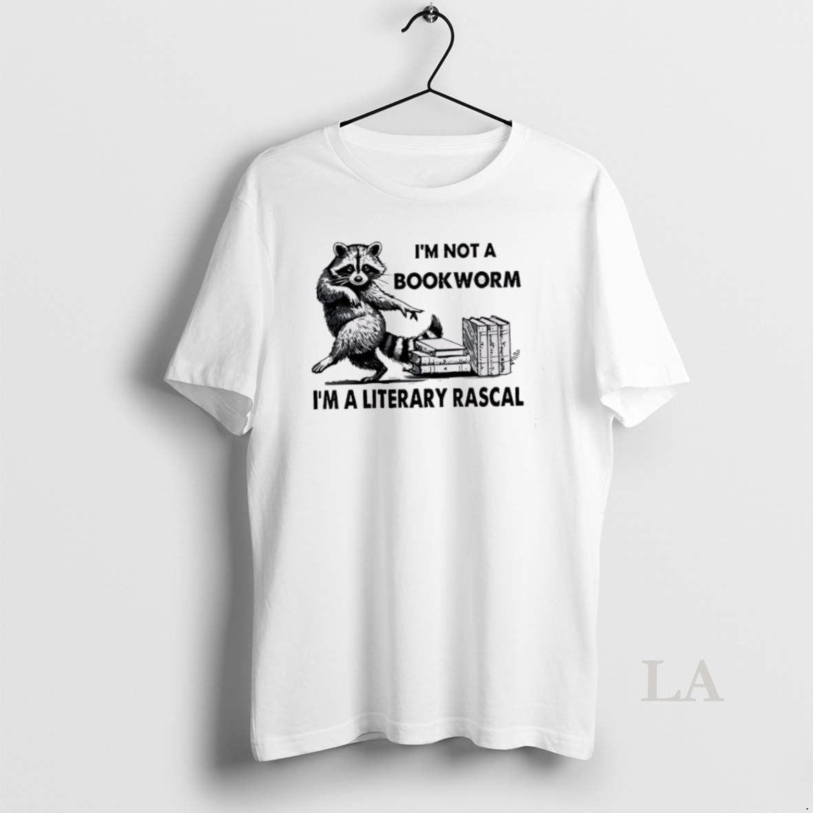 Original Raccoon Im Not A Bookworm Im A Literary Rascal T-Shirts, Hoodie, Sweatshirt | InkNestWear.com