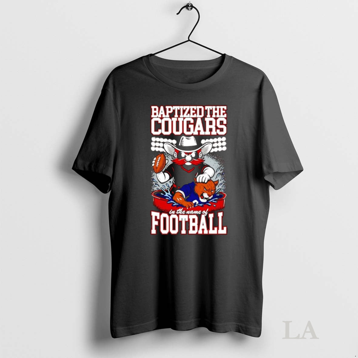 Original Red Raiders Baptized The Cougars In The Name Of Football T-Shirts, Hoodie, Sweatshirt | InkNestWear.com